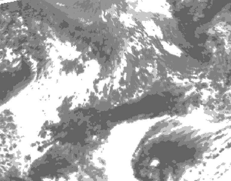 GDPS total cloud 036 hour forecast chart for Canada based on 2026/10/10 0000Z data
