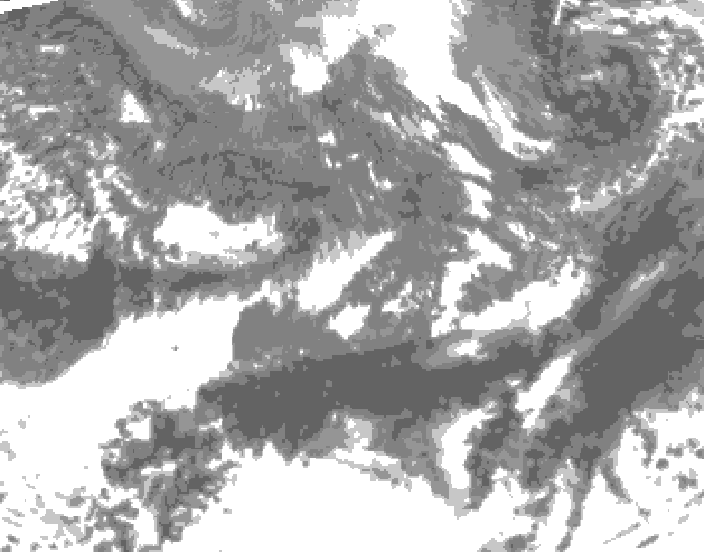GDPS total cloud 066 hour forecast chart for Canada based on 2026/10/10 0000Z data