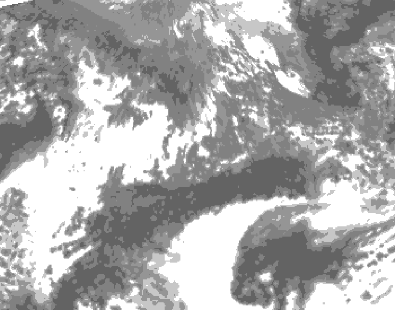 GDPS total cloud 024 hour forecast chart for Canada based on 2026/10/10 1200Z data