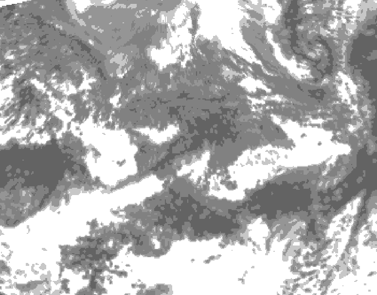 GDPS total cloud 072 hour forecast chart for Canada based on 2026/10/10 1200Z data