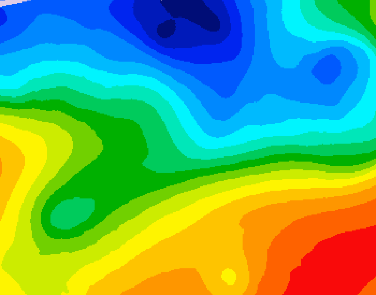GDPS 500 millibar geopotential height 006 hour forecast chart for Canada based on 2026/10/11 0000Z data