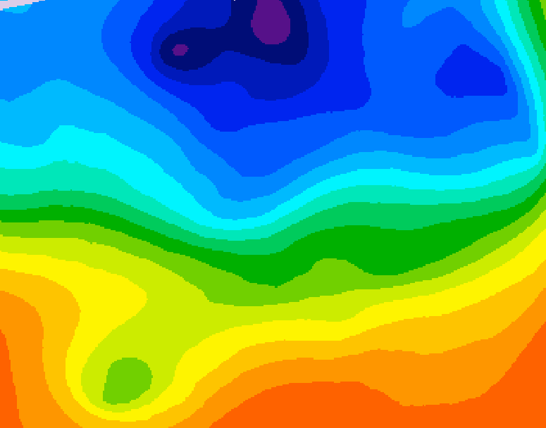 GDPS 500 millibar geopotential height 066 hour forecast chart for Canada based on 2026/10/11 0000Z data