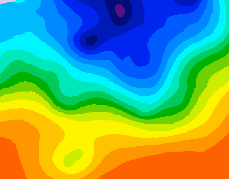 GDPS 500 millibar geopotential height 096 hour forecast chart for Canada based on 2026/10/11 0000Z data
