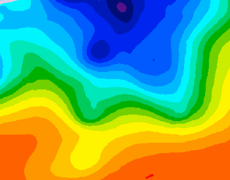 GDPS 500 millibar geopotential height 108 hour forecast chart for Canada based on 2026/10/11 0000Z data