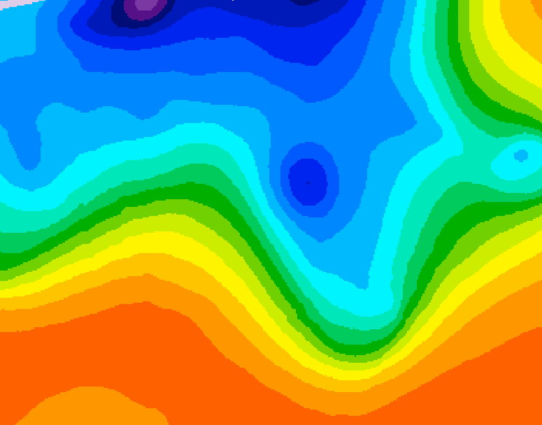GDPS 500 millibar geopotential height 144 hour forecast chart for Canada based on 2026/10/11 0000Z data