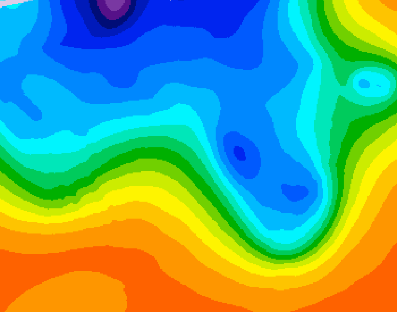 GDPS 500 millibar geopotential height 156 hour forecast chart for Canada based on 2026/10/11 0000Z data