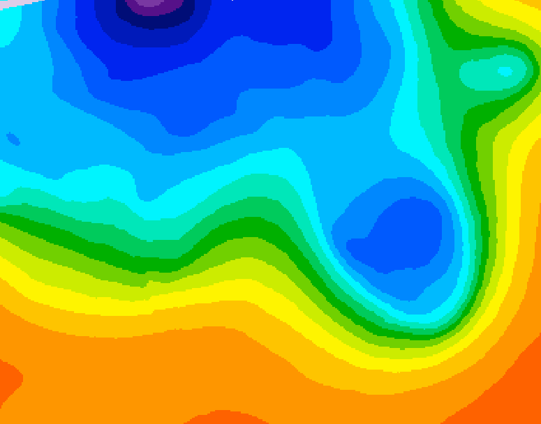 GDPS 500 millibar geopotential height 168 hour forecast chart for Canada based on 2026/10/11 0000Z data