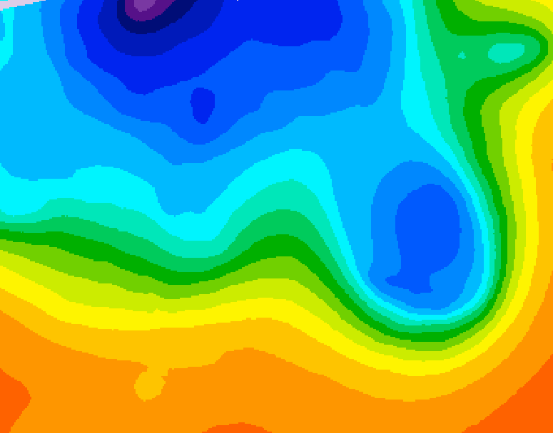 GDPS 500 millibar geopotential height 174 hour forecast chart for Canada based on 2026/10/11 0000Z data