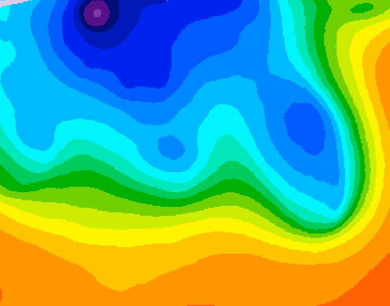 GDPS 500 millibar geopotential height 186 hour forecast chart for Canada based on 2026/10/11 0000Z data