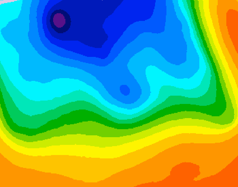 GDPS 500 millibar geopotential height 204 hour forecast chart for Canada based on 2026/10/11 0000Z data