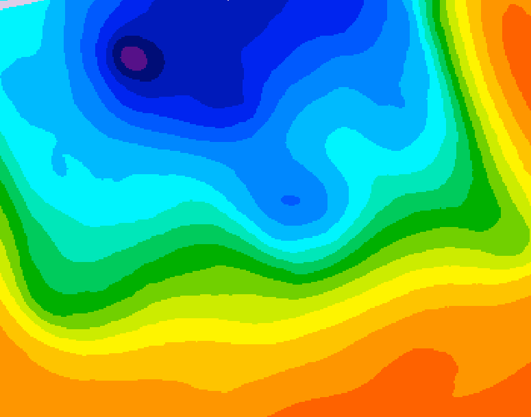 GDPS 500 millibar geopotential height 210 hour forecast chart for Canada based on 2026/10/11 0000Z data