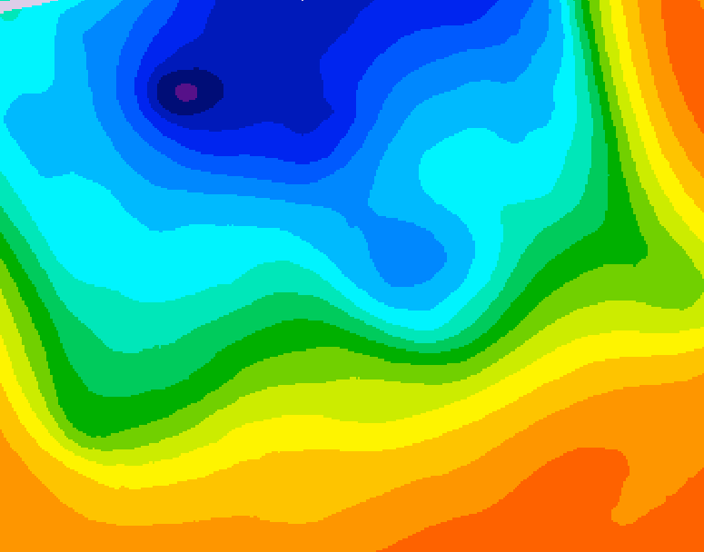 GDPS 500 millibar geopotential height 216 hour forecast chart for Canada based on 2026/10/11 0000Z data