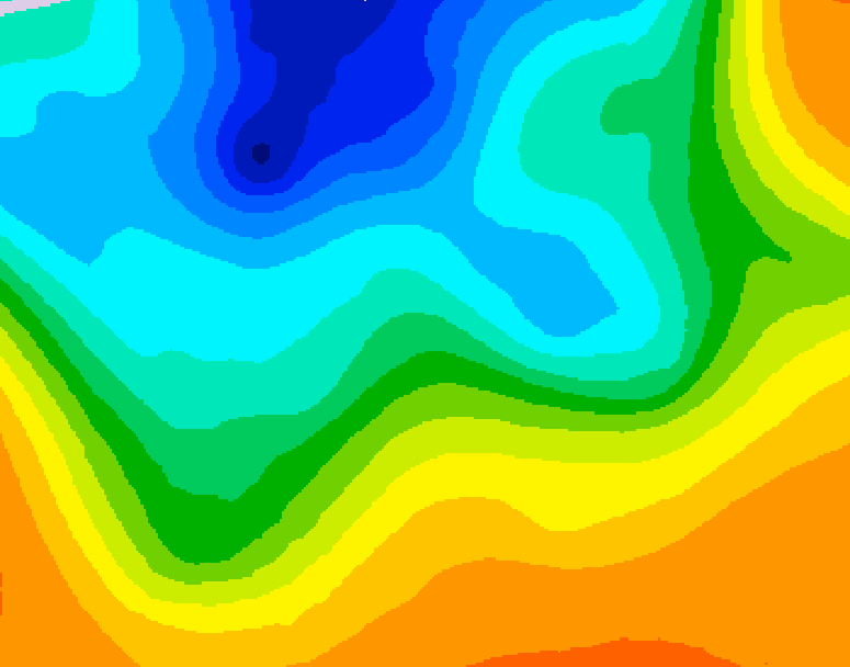 GDPS 500 millibar geopotential height 234 hour forecast chart for Canada based on 2026/10/11 0000Z data