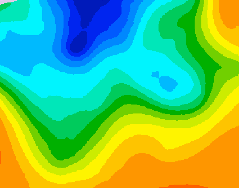 GDPS 500 millibar geopotential height 240 hour forecast chart for Canada based on 2026/10/11 0000Z data