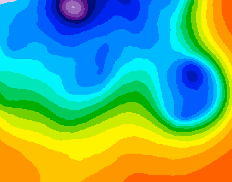 GDPS 500 millibar geopotential height 168 hour forecast chart for Canada based on 2026/10/11 1200Z data