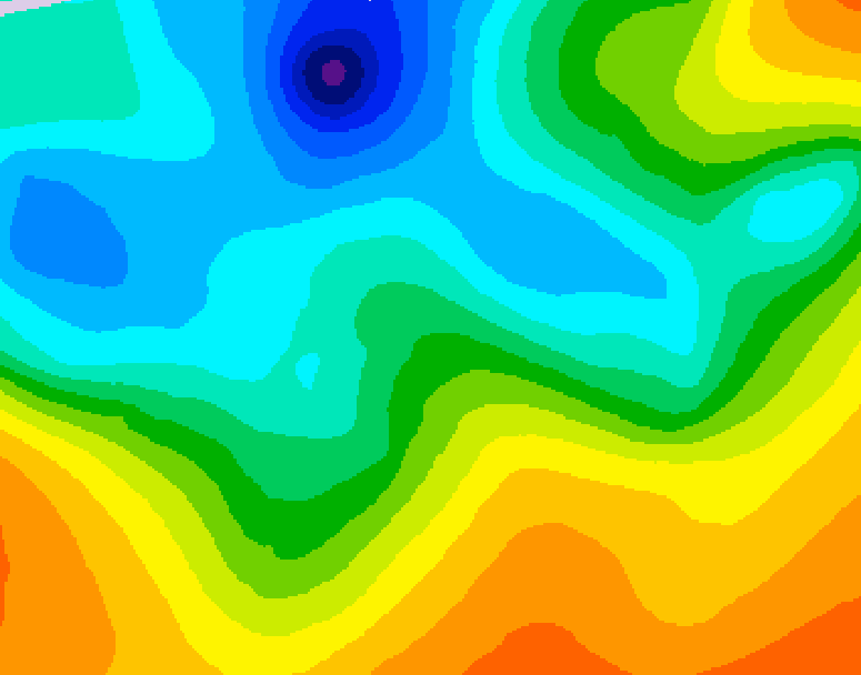 GDPS 500 millibar geopotential height 240 hour forecast chart for Canada based on 2026/10/11 1200Z data