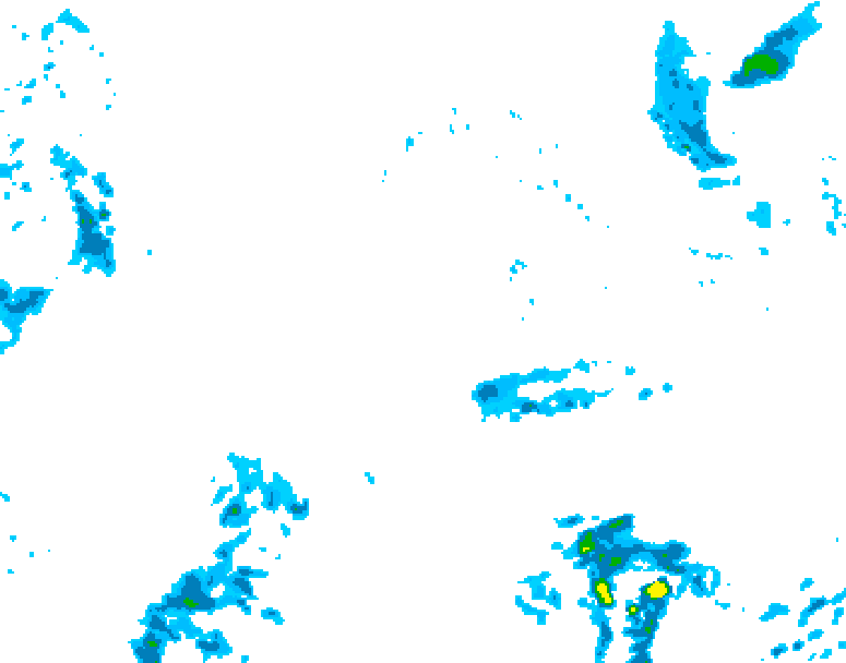 GDPS precipitation 012 hour forecast chart for Canada based on 2026/10/11 0000Z data