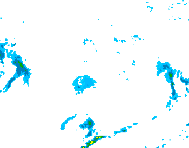 GDPS precipitation 108 hour forecast chart for Canada based on 2026/10/11 0000Z data