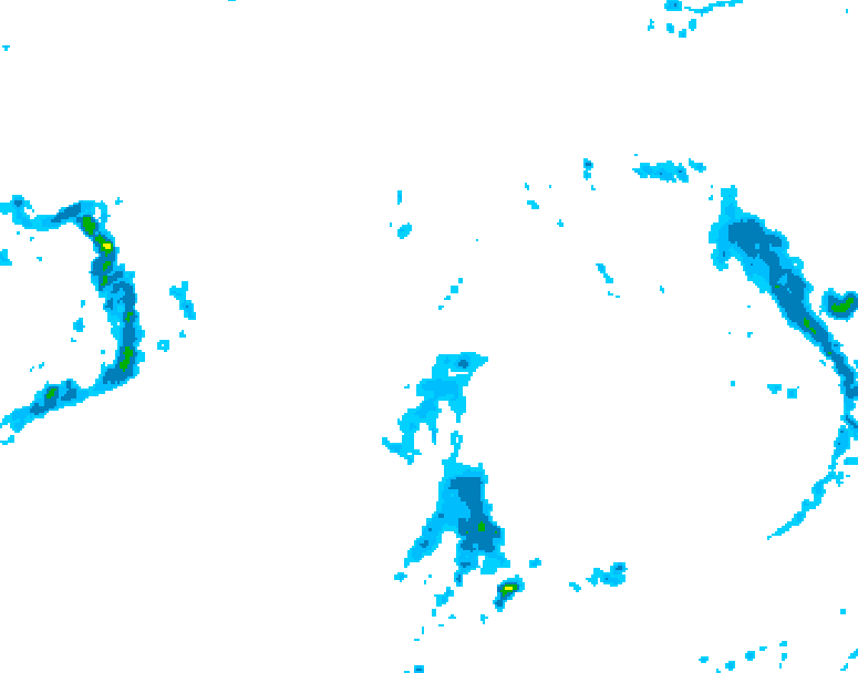 GDPS precipitation 120 hour forecast chart for Canada based on 2026/10/11 0000Z data