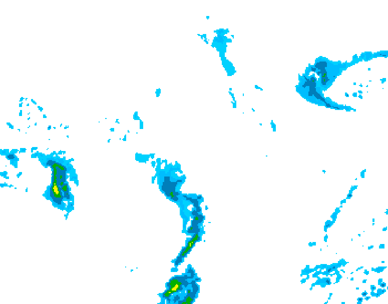 GDPS precipitation 240 hour forecast chart for Canada based on 2026/10/11 1200Z data