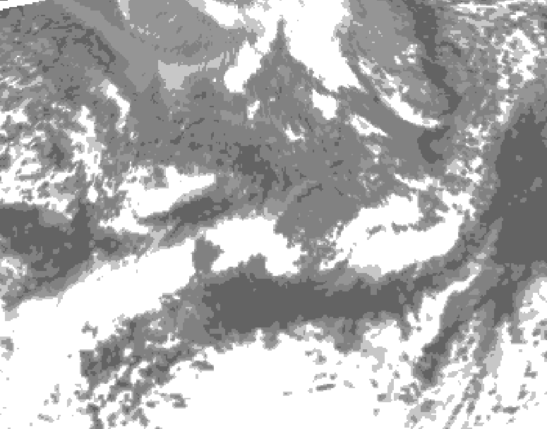 GDPS total cloud 048 hour forecast chart for Canada based on 2026/10/11 0000Z data