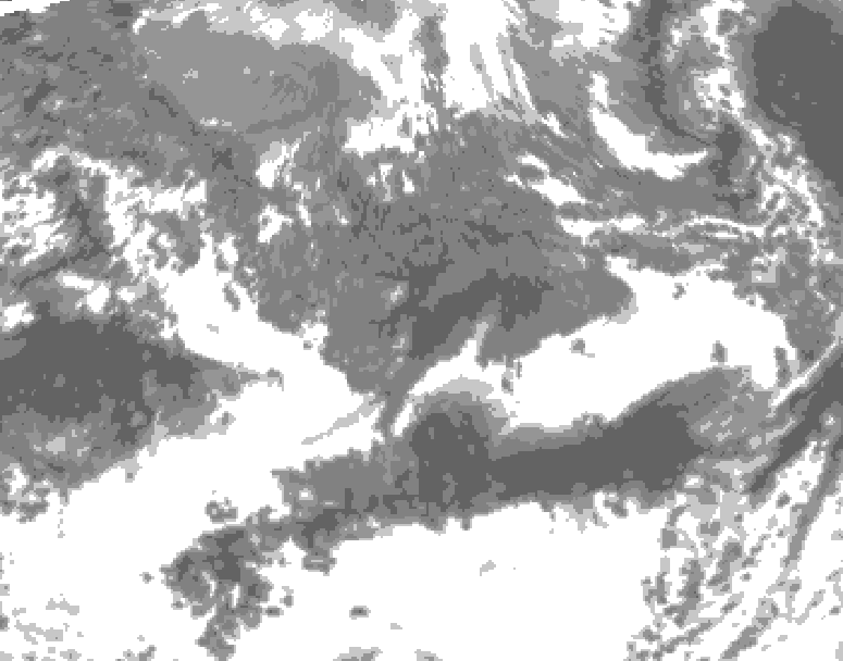 GDPS total cloud 066 hour forecast chart for Canada based on 2026/10/11 0000Z data