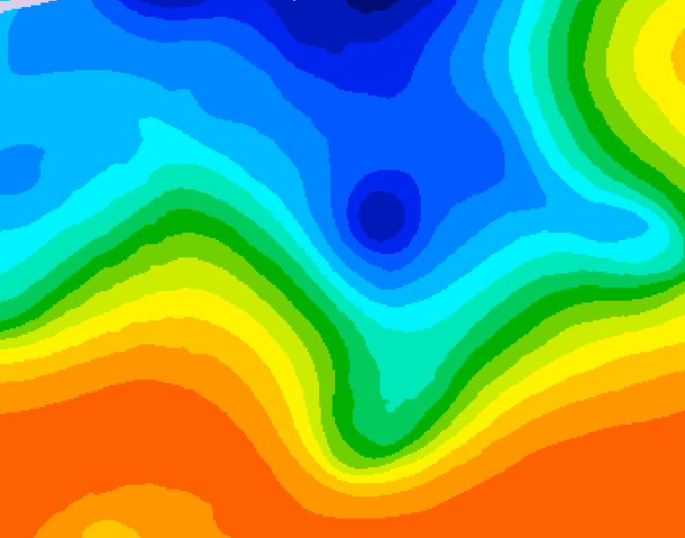 GDPS 500 millibar geopotential height 108 hour forecast chart for Canada based on 2026/10/12 0000Z data
