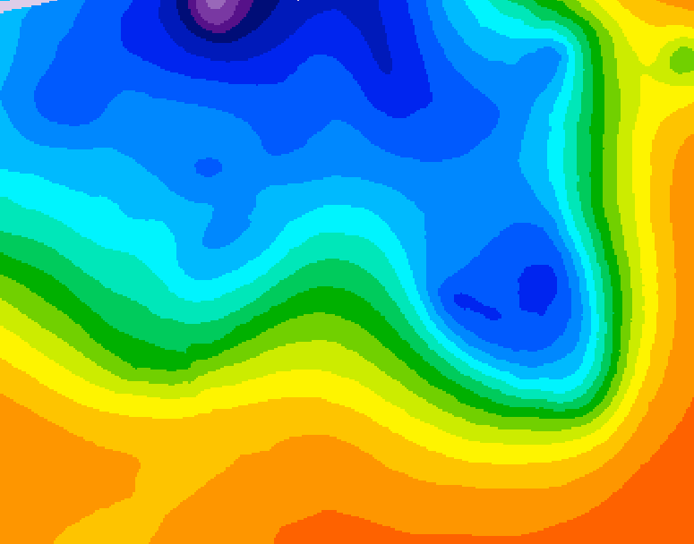 GDPS 500 millibar geopotential height 144 hour forecast chart for Canada based on 2026/10/12 0000Z data