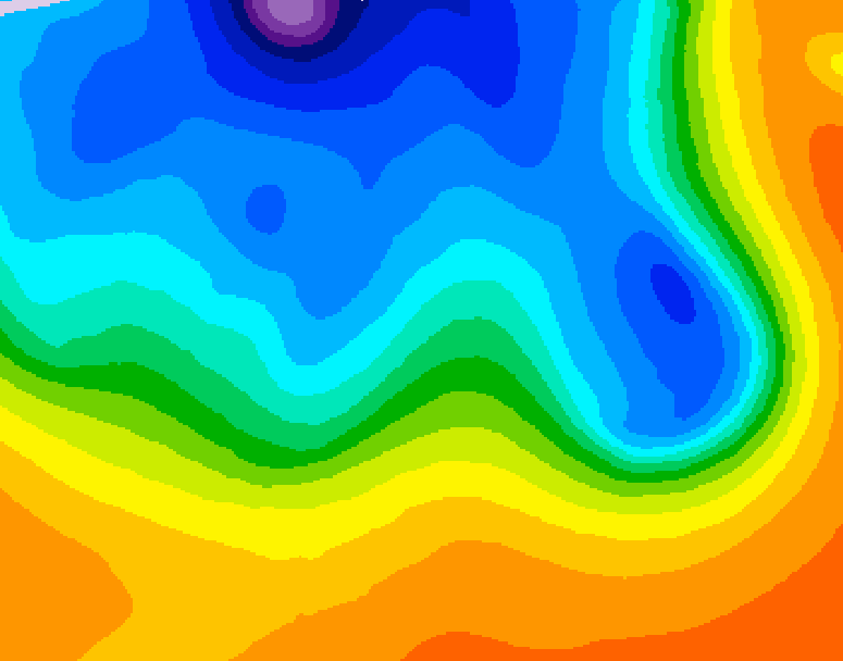 GDPS 500 millibar geopotential height 156 hour forecast chart for Canada based on 2026/10/12 0000Z data