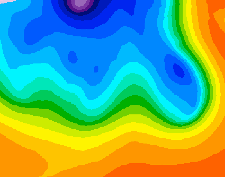 GDPS 500 millibar geopotential height 162 hour forecast chart for Canada based on 2026/10/12 0000Z data