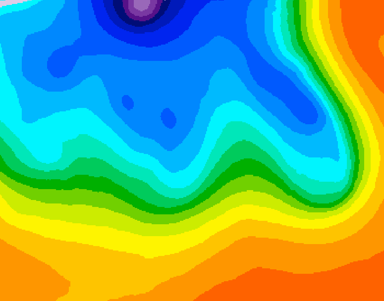 GDPS 500 millibar geopotential height 168 hour forecast chart for Canada based on 2026/10/12 0000Z data