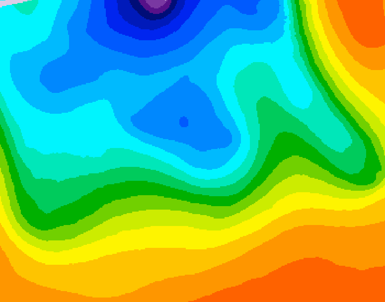 GDPS 500 millibar geopotential height 186 hour forecast chart for Canada based on 2026/10/12 0000Z data