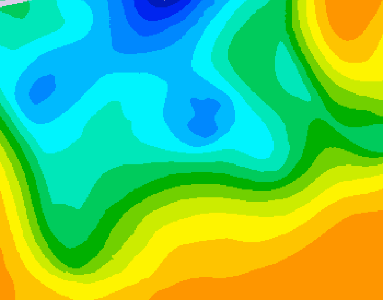 GDPS 500 millibar geopotential height 204 hour forecast chart for Canada based on 2026/10/12 0000Z data