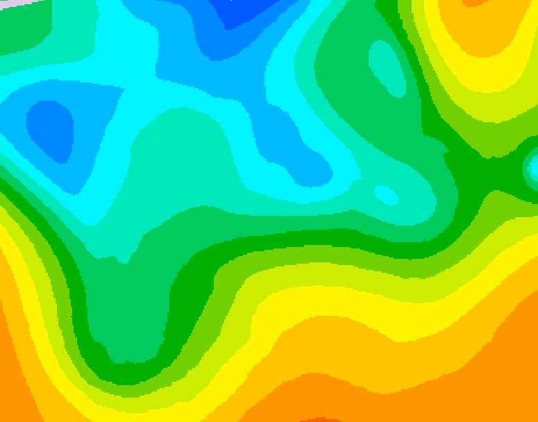 GDPS 500 millibar geopotential height 216 hour forecast chart for Canada based on 2026/10/12 0000Z data
