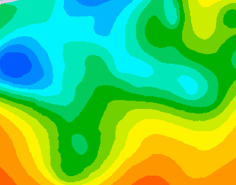 GDPS 500 millibar geopotential height 234 hour forecast chart for Canada based on 2026/10/12 0000Z data