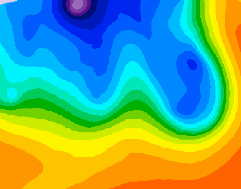 GDPS 500 millibar geopotential height 144 hour forecast chart for Canada based on 2026/10/12 1200Z data