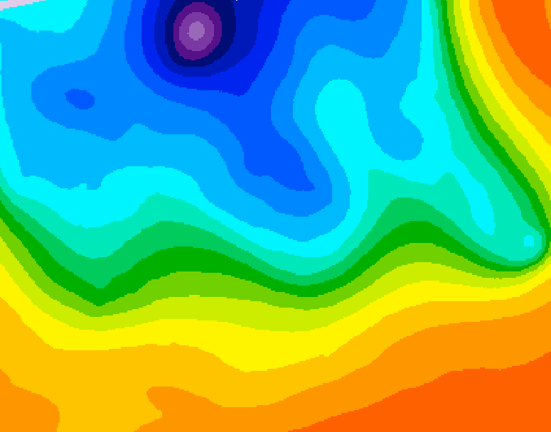 GDPS 500 millibar geopotential height 168 hour forecast chart for Canada based on 2026/10/12 1200Z data