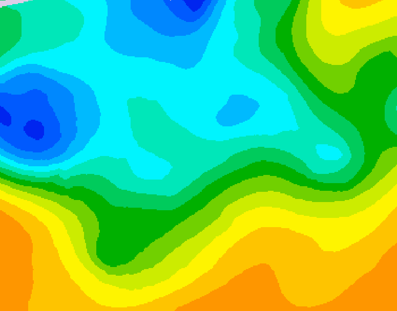 GDPS 500 millibar geopotential height 216 hour forecast chart for Canada based on 2026/10/12 1200Z data