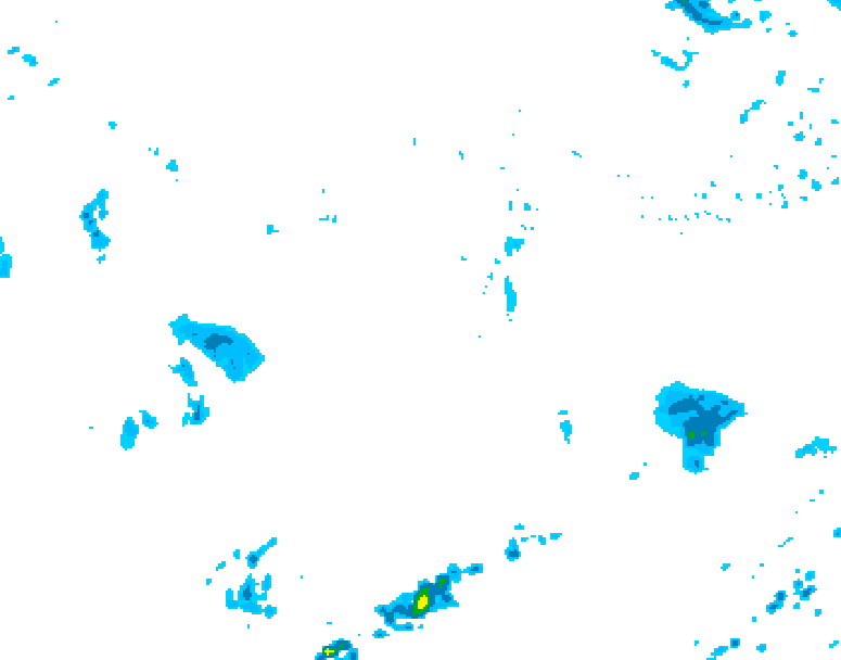 GDPS precipitation 060 hour forecast chart for Canada based on 2026/10/12 0000Z data