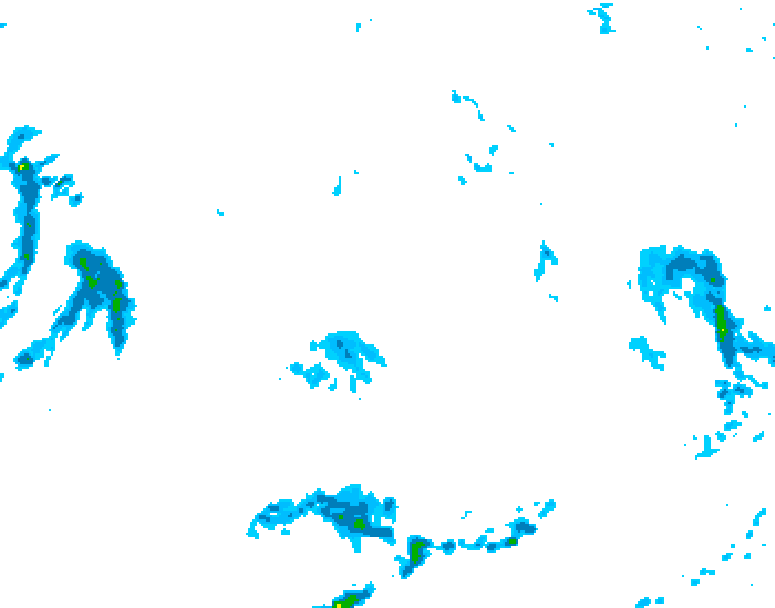 GDPS precipitation 084 hour forecast chart for Canada based on 2026/10/12 0000Z data