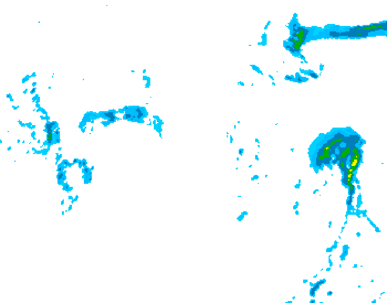 GDPS precipitation 120 hour forecast chart for Canada based on 2026/10/12 1200Z data