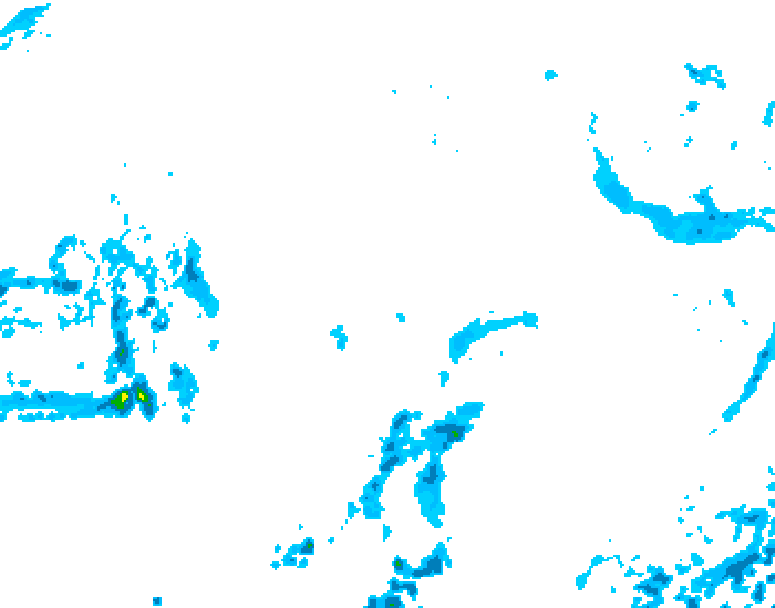 GDPS precipitation 228 hour forecast chart for Canada based on 2026/10/12 1200Z data