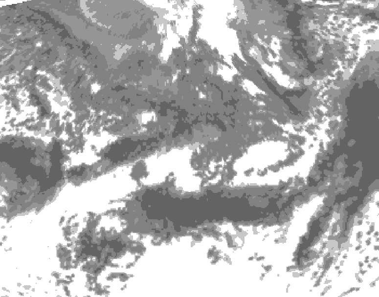 GDPS total cloud 012 hour forecast chart for Canada based on 2026/10/12 1200Z data