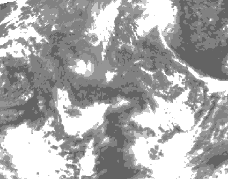 GDPS total cloud 216 hour forecast chart for Canada based on 2026/10/12 1200Z data
