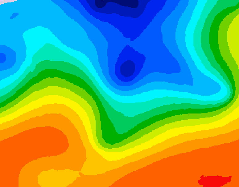 GDPS 500 millibar geopotential height 072 hour forecast chart for Canada based on 2026/10/13 0000Z data