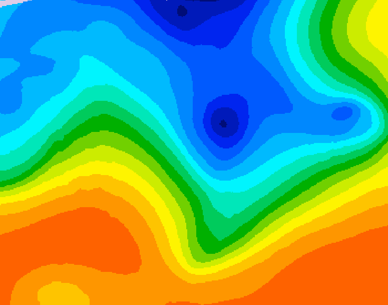 GDPS 500 millibar geopotential height 084 hour forecast chart for Canada based on 2026/10/13 0000Z data