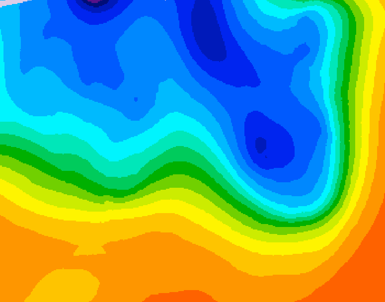 GDPS 500 millibar geopotential height 120 hour forecast chart for Canada based on 2026/10/13 0000Z data
