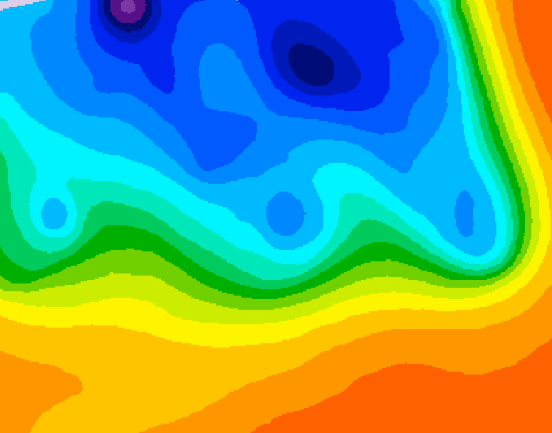 GDPS 500 millibar geopotential height 144 hour forecast chart for Canada based on 2026/10/13 0000Z data
