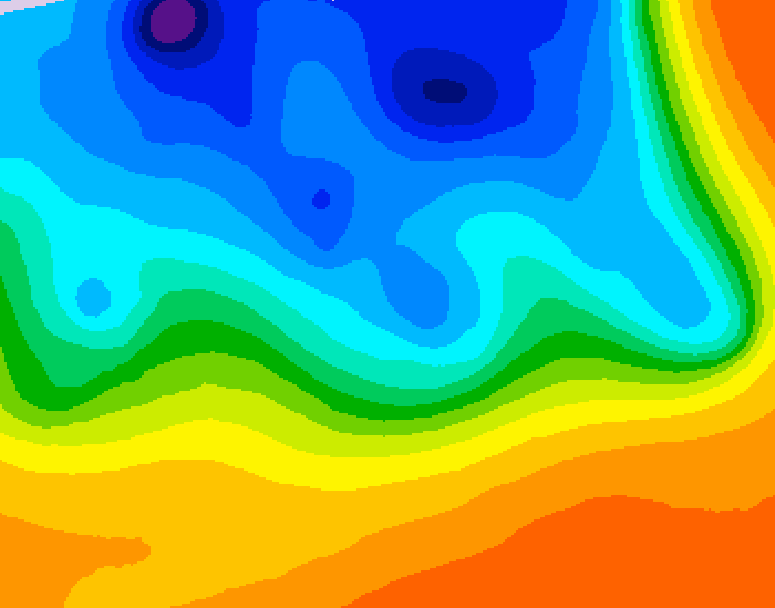 GDPS 500 millibar geopotential height 150 hour forecast chart for Canada based on 2026/10/13 0000Z data