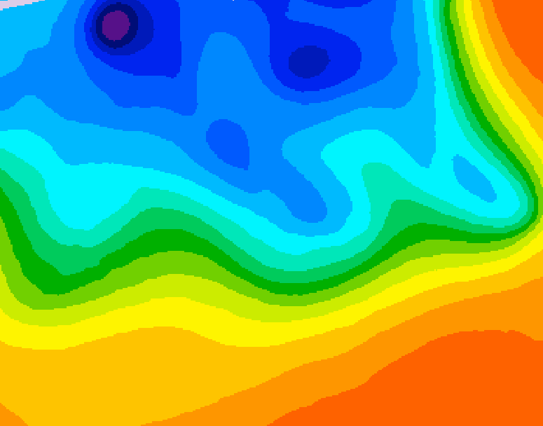 GDPS 500 millibar geopotential height 156 hour forecast chart for Canada based on 2026/10/13 0000Z data